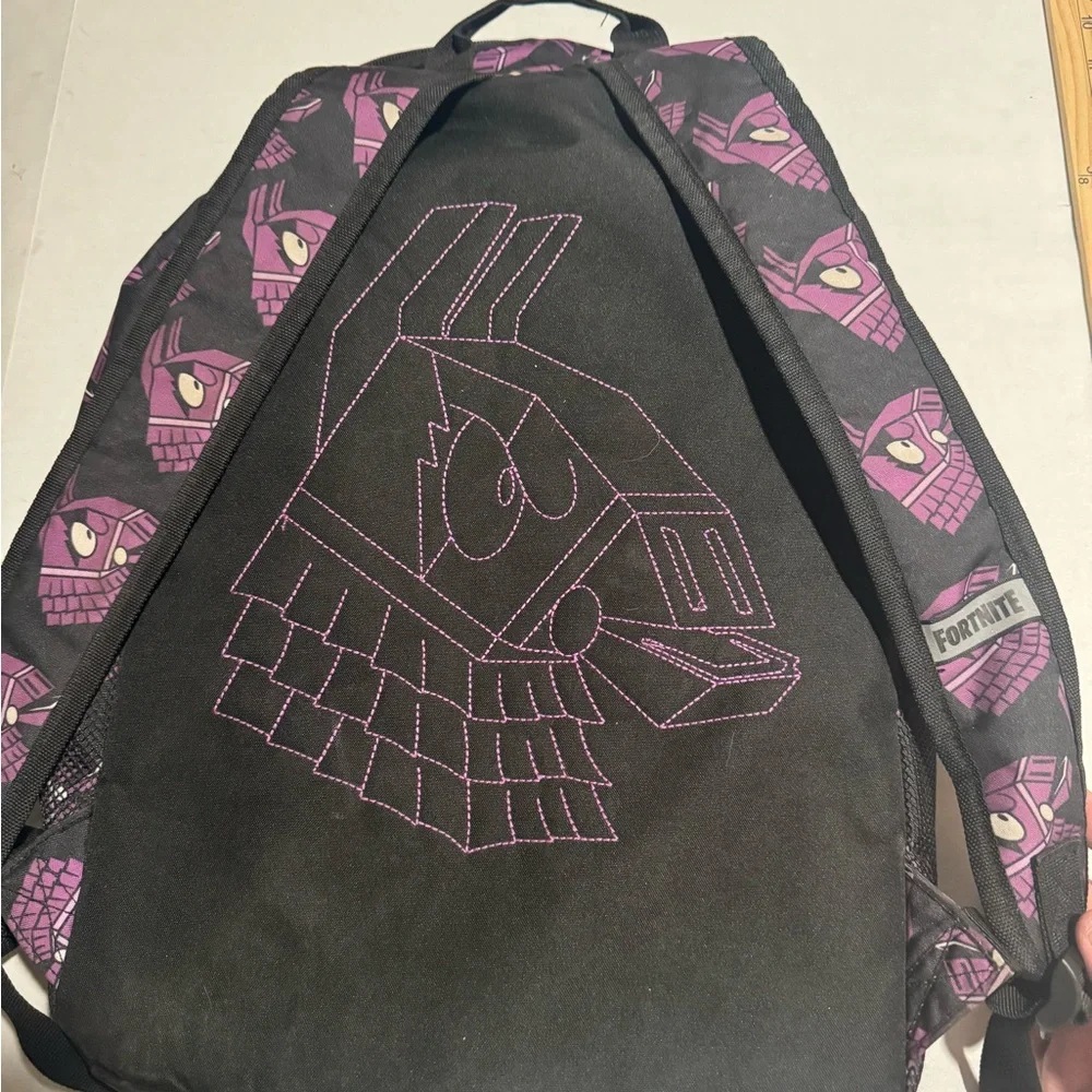 Fortnite Purple and Black Loot Llama Backpack w/ adj Straps #A111‎